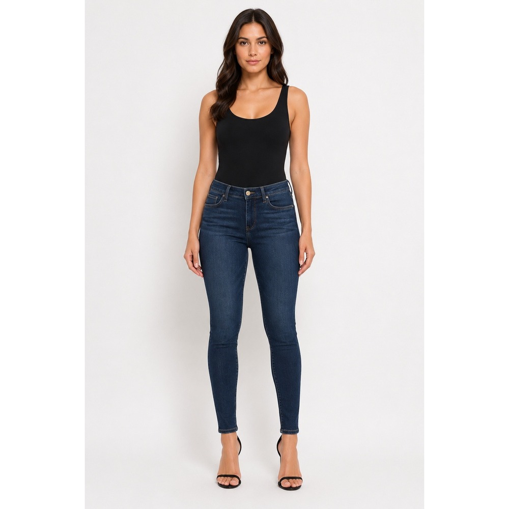 PAIGE Jeans Womens 30 Blue Denim Ziggy Peg Skinny Dark Wash
